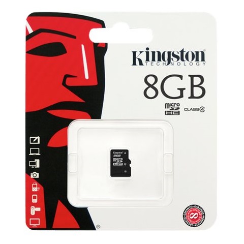 Kingston Tarjeta de memoria micro sd hc microSD 8 GB moviles android, samsung, huawei, sony xperia, iphone, tablet, camara de foto, marco digital....